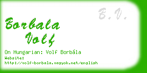 borbala volf business card